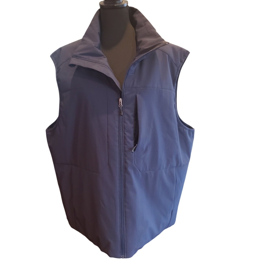 Swiss Tech Men's Full Zip Vest Big & Tall‎ 3XL Navy Blue Outdoor Utility